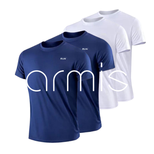 Kit 4 Camiseta Masculina Armis RUN - Dry Fit Pro